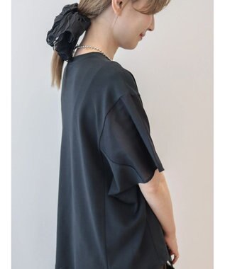 AMERICAN HOLIC 異素材ショルダー切替カットプルオーバー Black