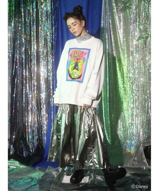 Green Parks ＦＡＮＴＡＳＩＡ／ポスタープリント裏毛プルオーバー White