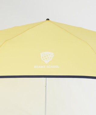 BEAMS SCHOOL  ロゴ折りたたみアンブレラ 傘 イエロー