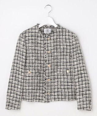 J.PRESS LADIES L ファニーツイード ジャケット ベージュ系