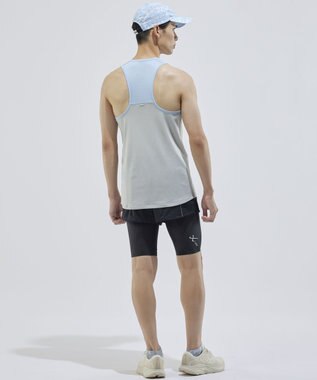 CW-X 【UNISEX】 CW-X ランニングボトムス メッシュ素材 風通りがよい スポーツウェア 2分丈 ユニセックス DHR362 /ワコール ブラック