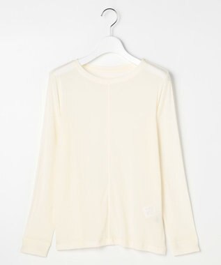 J.PRESS LADIES 【WEB限定】シアーストレッチフライス クルーネック シアー カットソー 【WEB限定】アイボリー系