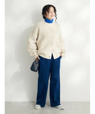 CRAFT STANDARD BOUTIQUE 裏起毛デニムワイドパンツ Indigo