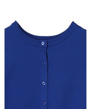 Green Parks 前後２ＷＡＹ　７分袖ハイゲージカーディガン Blue