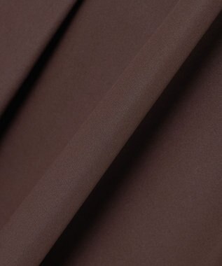 23区 【R(アール)】ルミナスコットン フロントフリル ワンピース ダークブラウン系