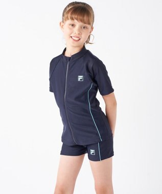 OP／FILA 【FILA】ラッシュセパスクール水着 ネイビー×サックス