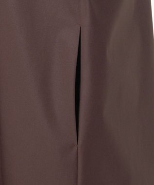 23区 【R(アール)】ルミナスコットン フロントフリル ワンピース ダークブラウン系