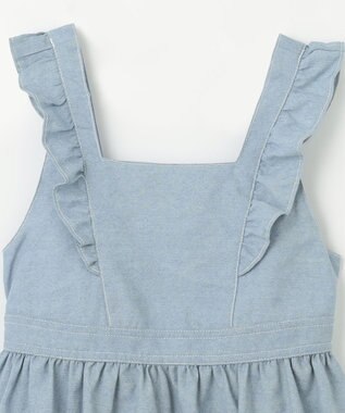 ANY KIDS 【チェリーベリーシリーズ】フルーツ 刺繍 ジャンパースカート ブルー