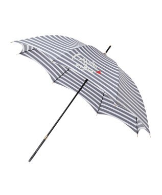 MOONBAT LANVIN en Bleu 長傘 ボーダー ネイビーブルー