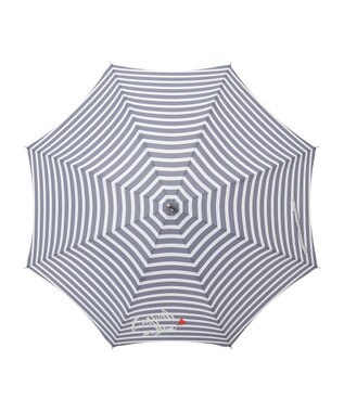 MOONBAT LANVIN en Bleu 長傘 ボーダー ネイビーブルー