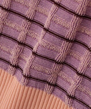 CRAFT STANDARD BOUTIQUE リンクスチェックニットベスト Purple