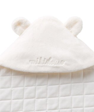 MIKI HOUSE HOT BISCUITS 【ミキハウス】 マイクロファー アフガン 白