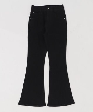 WEGO ストレッチフレアデニムパンツ ブラックその他