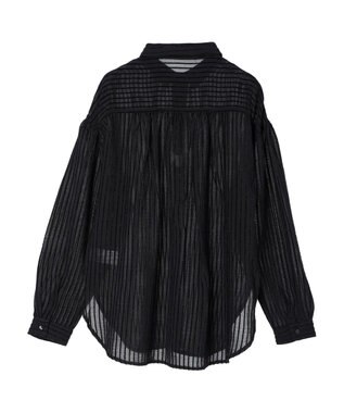 AMERICAN HOLIC ドビーストライプシャツ Black