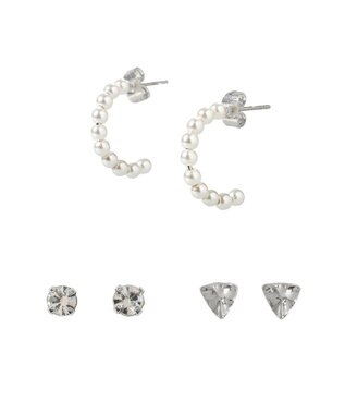 earth music&ecology 【３ＳＥＴ】デイリーピアス Silver