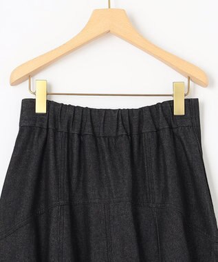 組曲 L 【組曲×setsuko sagittaire】ストレッチデニムスカート ブラック系