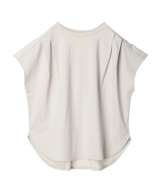 AMERICAN HOLIC 接触冷感フレンチスリーブタックポンチプルオーバー Light Gray