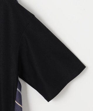 自由区 【洗える】コンビネーションシャーティング ワンピース ネイビー系1