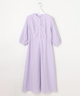 ANY SIS エンブロイダリー ワンピース ラベンダー