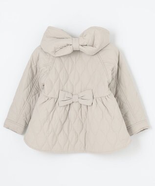 ANY KIDS キルティングブルゾン ライトベージュ