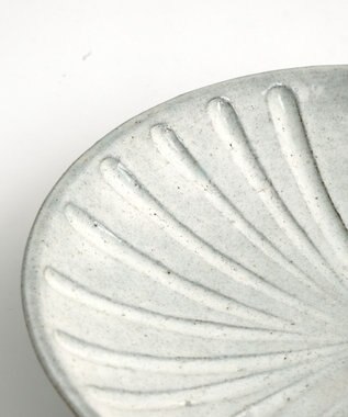 たち吉 【たち吉】粉引彫文中皿〈2枚〉美濃焼 キナリ