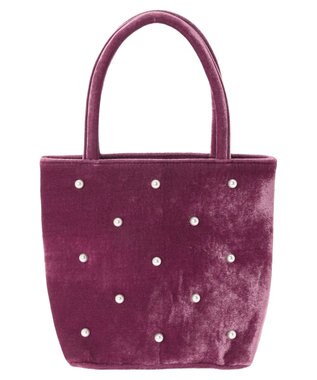 Green Parks ・ＴＯＲＣＨ　パールベロアバッグ Pink