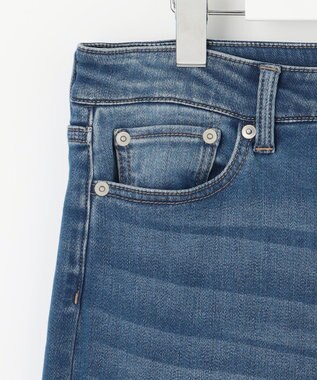 J.PRESS LADIES S 【洗える】裏起毛ストレッチ デニム パンツ ユーズド系