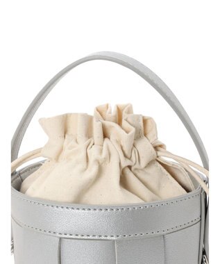 Green Parks ＯＴＯ．ＨＡ．　クロス編みミニショルダーバッグ Silver