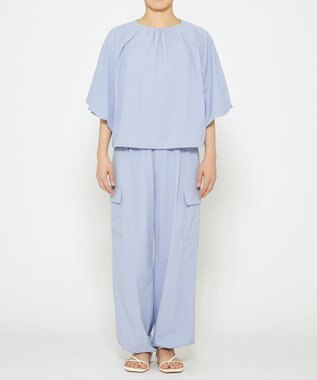 uncrave 【撥水・接触冷感・UVカット・洗濯機洗い可】マルチファンクションナイロン ２WAYブルゾン（uncrave STANDARD） サックス