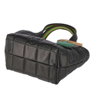 tsumori chisato CARRY ネコキルティング ショルダーバッグ 2way ミニバッグ ハンドバッグ ブラック