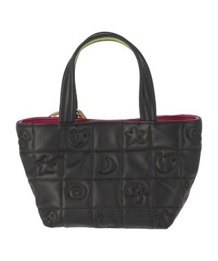 tsumori chisato CARRY ネコキルティング ショルダーバッグ 2way ミニバッグ ハンドバッグ ブラック