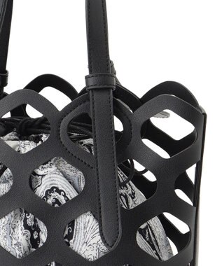 23区 【Oggi6月号掲載】Ratti ドローイング ペイズリー プリント コンビ バッグ ブラック系