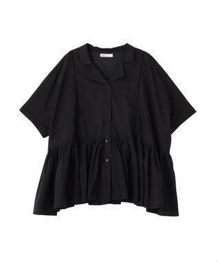CRAFT STANDARD BOUTIQUE インド製 ペプラムブラウス Black