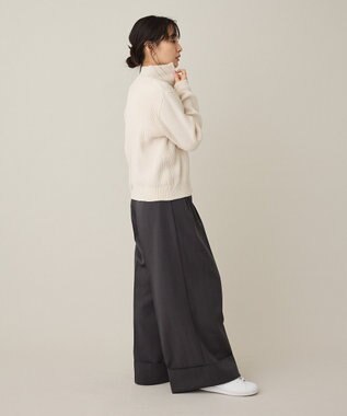 CRAFT STANDARD BOUTIQUE ミニモールハーフジップニットプルオーバー Off White