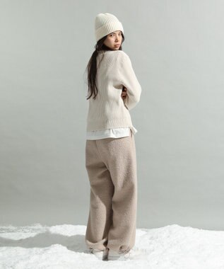 CRAFT STANDARD BOUTIQUE ミニモールハーフジップニットプルオーバー Off White