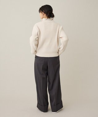 CRAFT STANDARD BOUTIQUE ミニモールハーフジップニットプルオーバー Off White