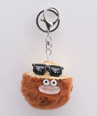 WEGO サマバケ麦わらモンスターぬいぐるみキーホルダー ブラウン