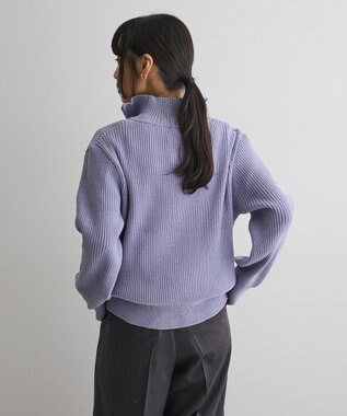 CRAFT STANDARD BOUTIQUE ミニモールハーフジップニットプルオーバー Grayish Blue