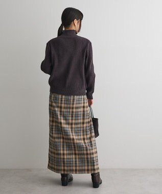 CRAFT STANDARD BOUTIQUE ミニモールハーフジップニットプルオーバー Dark Gray