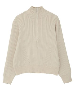 CRAFT STANDARD BOUTIQUE ミニモールハーフジップニットプルオーバー Off White