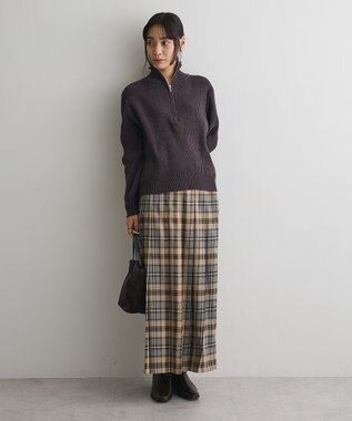 CRAFT STANDARD BOUTIQUE ミニモールハーフジップニットプルオーバー Dark Gray