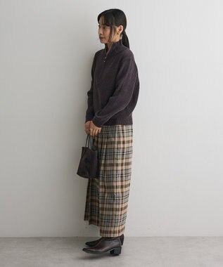 CRAFT STANDARD BOUTIQUE ミニモールハーフジップニットプルオーバー Dark Gray