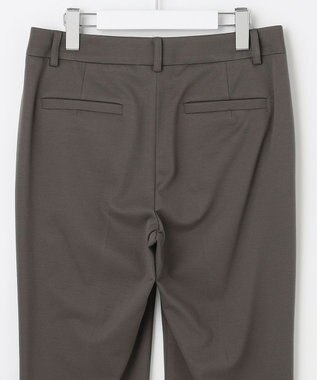 自由区 L 【洗える】WASHABLEPONTE テーパードパンツ カーキ系