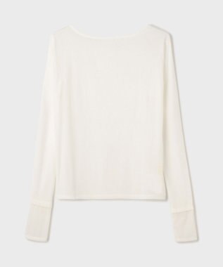 GRACE CONTINENTAL シアーレイヤードカットトップ ホワイト