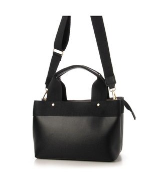 UNBILLION 【訳あり商品】カシュカシュ cache cache / テープディテール2wayパーテーショントート ブラック