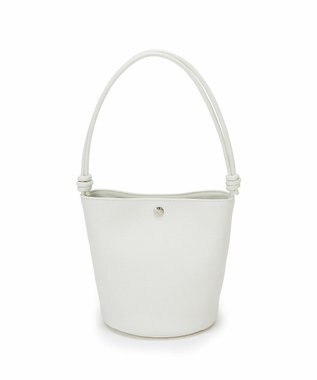 TOPKAPI 【Breath TOPKAPI】シュリンクレザー ノットハンドル 2way ショルダーバッグ ホワイト