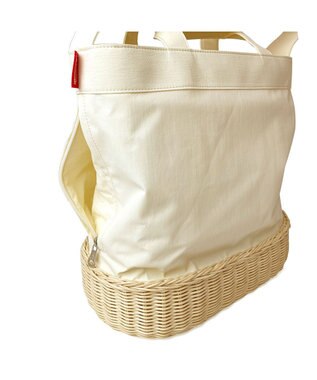 ROOTOTE 8365【サンリオ:カゴバッグ】IP.ミディアム2way.スロース.ハローキティ-A 01：アイボリー