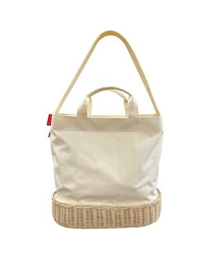 ROOTOTE 8365【サンリオ:カゴバッグ】IP.ミディアム2way.スロース.ハローキティ-A 01：アイボリー