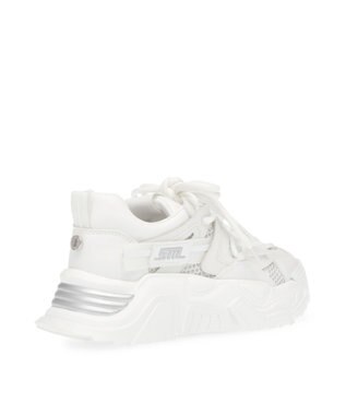 STEVE MADDEN KINGDOM ボリュームソールダブルレースアップスニーカー ホワイト