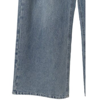 earth music&ecology タックホックデニムパンツ Light Indigo